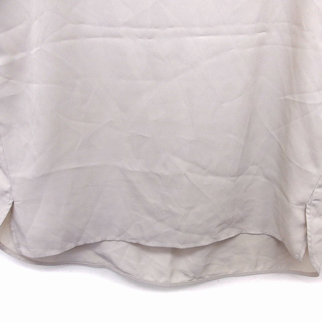 PLST(プラステ)のプラステ カットソー ボートネック 透け感 ロングテール 無地 半袖 S  レディースのトップス(カットソー(半袖/袖なし))の商品写真