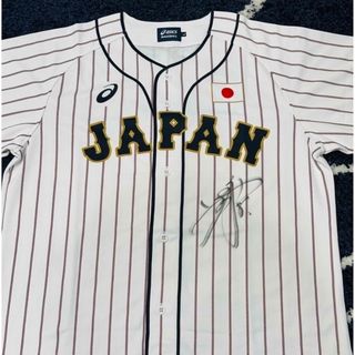 アシックス(asics)の当選通知有　未使用 WBC 侍ジャパン　岡本和真　直筆サイン入りユニフォーム(応援グッズ)