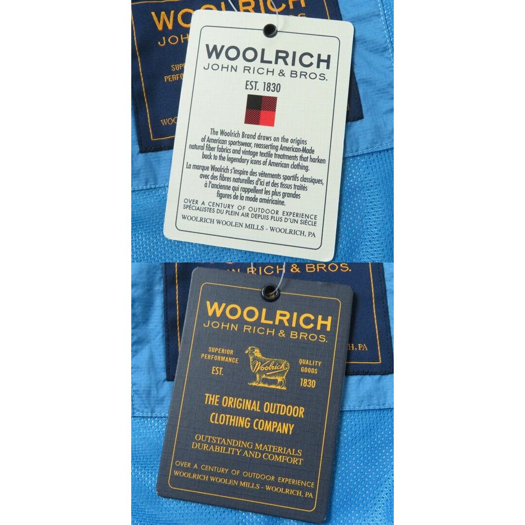 未使用品◇薄手◎ WOOLRICH ウールリッチ 裏地メッシュ ラグランスリーブ ラインデザイン フード付 ZIPUP ジャケット マルチ S レディース