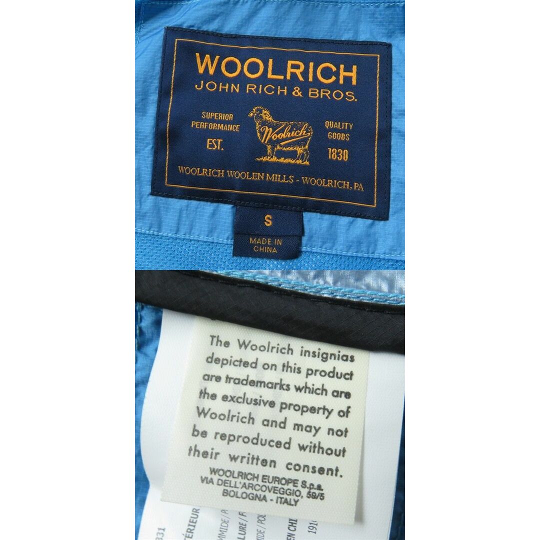 未使用品◇薄手◎ WOOLRICH ウールリッチ 裏地メッシュ ラグランスリーブ ラインデザイン フード付 ZIPUP ジャケット マルチ S レディース