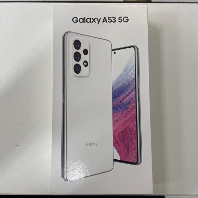 【UQ】Galaxy A53 5G SCG15 オーサム ホワイト スマホ/家電/カメラのスマートフォン/携帯電話(スマートフォン本体)の商品写真