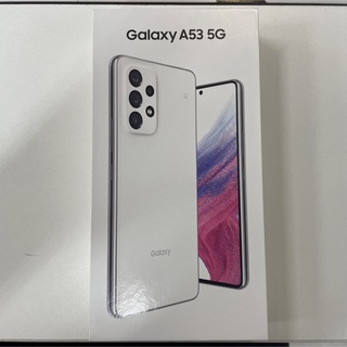 【UQ】Galaxy A53 5G SCG15 オーサム ホワイト(スマートフォン本体)