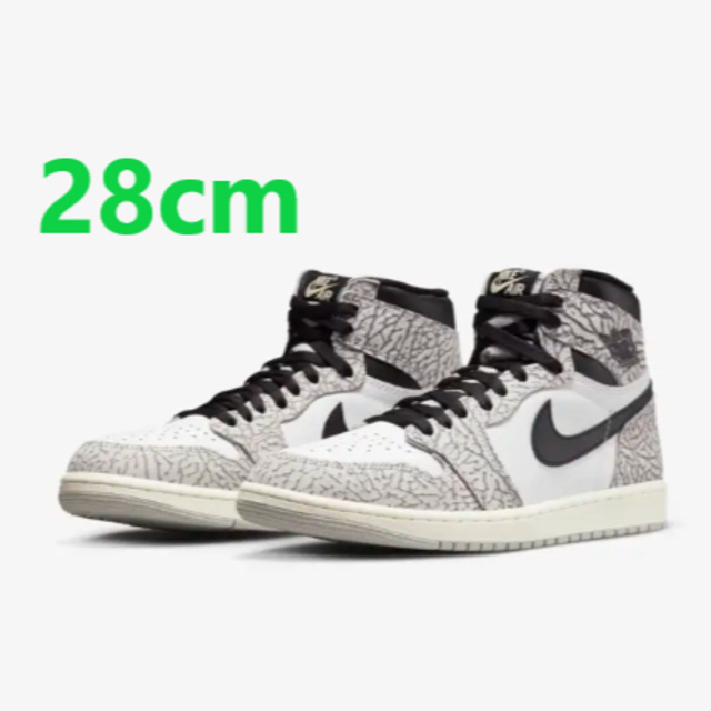 Air Jordan1 High OG White Cement 28cm