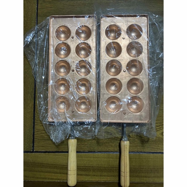 新品未使用 メーカー不明 純銅製 たこ焼き 明石焼き 『3年保証』 33