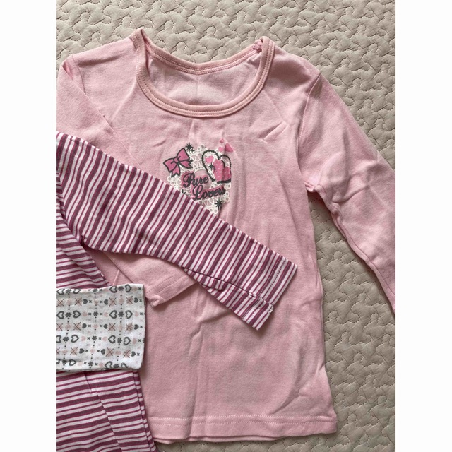 キッズ　ロンT 3点セット　90 キッズ/ベビー/マタニティのキッズ服女の子用(90cm~)(Tシャツ/カットソー)の商品写真