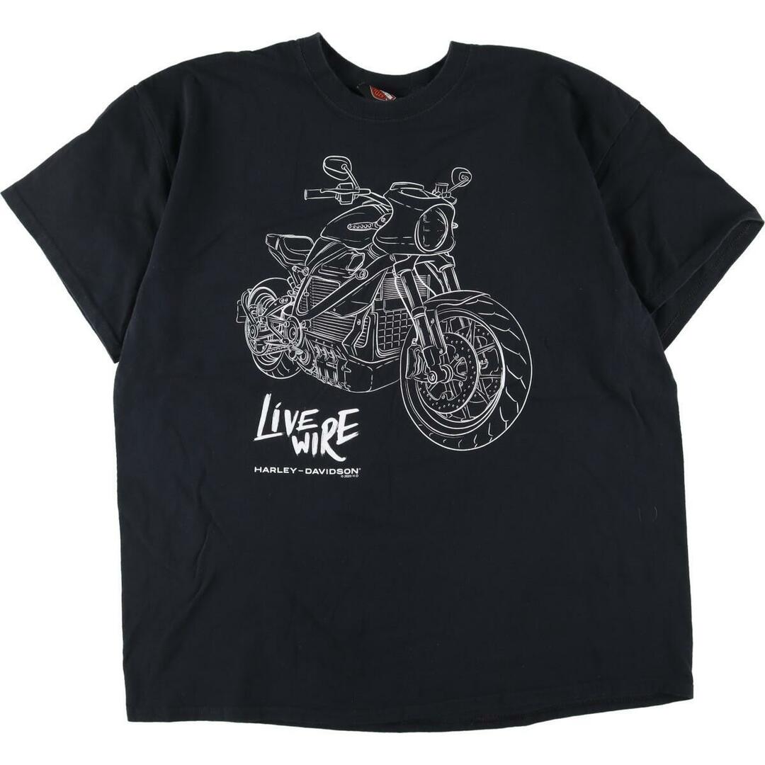 ハーレーダビッドソン Harley-Davidson モーターサイクル バイクTシャツ メンズL /eaa315755