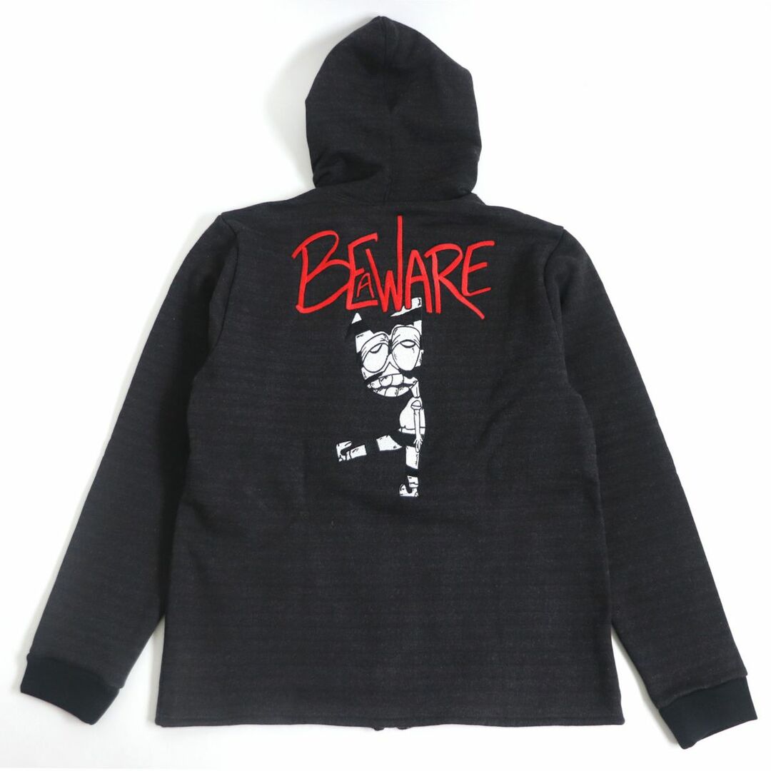 未使用品□クロムハーツ MATTY BOY P YNT HDZF BEWARE PPO ダガージップ エンブロイダリー ジップアップパーカー ブラック系 M USA製