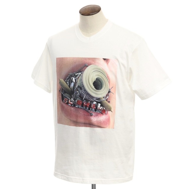 シュプリーム Supreme 2022年秋冬 Braces Tee コットン 半袖 クルーネック Ｔシャツ【サイズL】【メンズ】