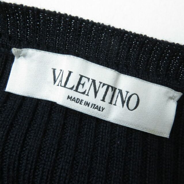 美品◇正規品 VALENTINO ヴァレンティノ リブ×ケーブル編み フロント