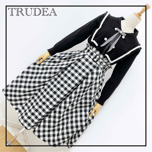 «TRUDEA» スカート かわいい レトロ クラシカル 春服 アンクルージュ