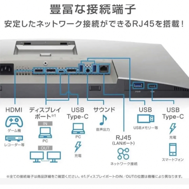 Dell U2421E 24インチ USB-C HUB モニタ- スマホ/家電/カメラのPC/タブレット(ディスプレイ)の商品写真