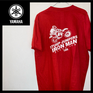 ハーレーダビッドソン(Harley Davidson)のヤマハ STUMPJUMPERS 赤 XL 80S USA製ヴィンテージTシャツ(Tシャツ/カットソー(半袖/袖なし))