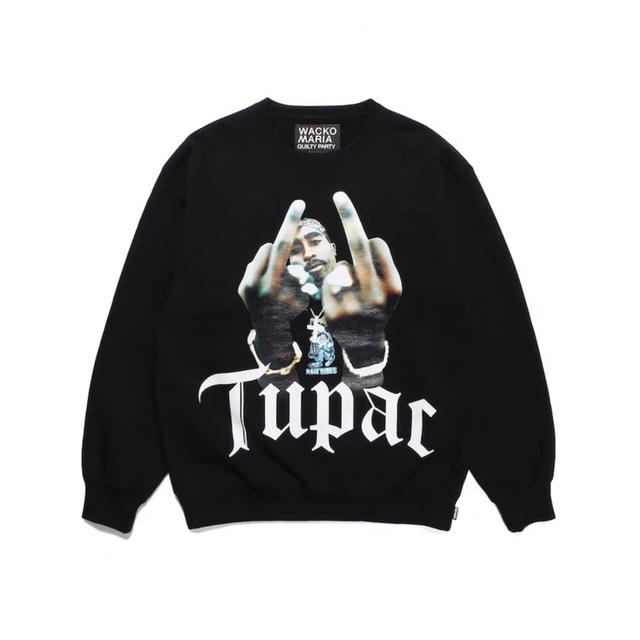 ブランドWACKOMARIAWACKO MARIA 2PAC CREW NECK SWEAT 新品未使用