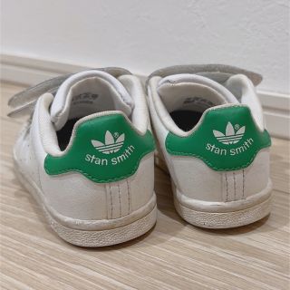 アディダス(adidas)のadidas stansmithベビースニーカー 14センチ 緑(スニーカー)