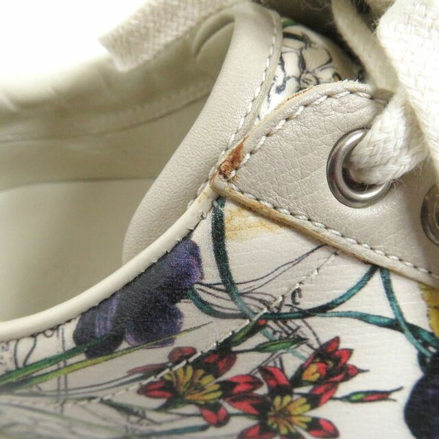 Gucci 美品□GUCCI/グッチ フローラ/花柄 レザー ローカット