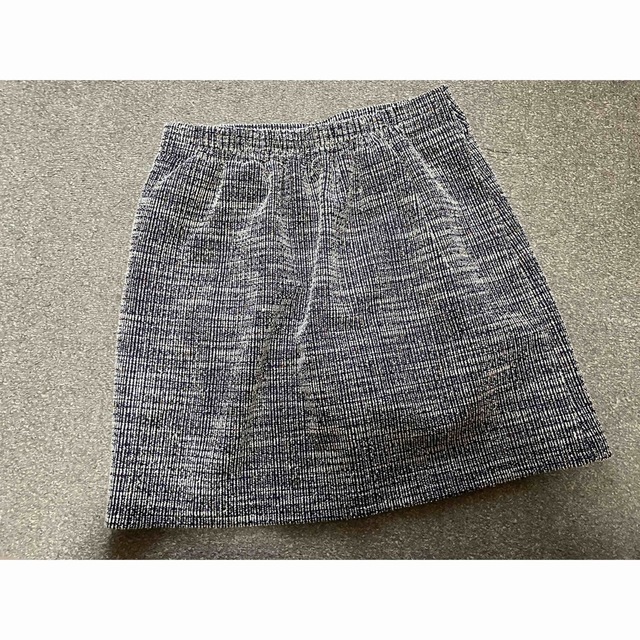 ウエストゴム　ラメ混糸　ツイード　ミニスカート　ショートパンツ レディースのスカート(ミニスカート)の商品写真