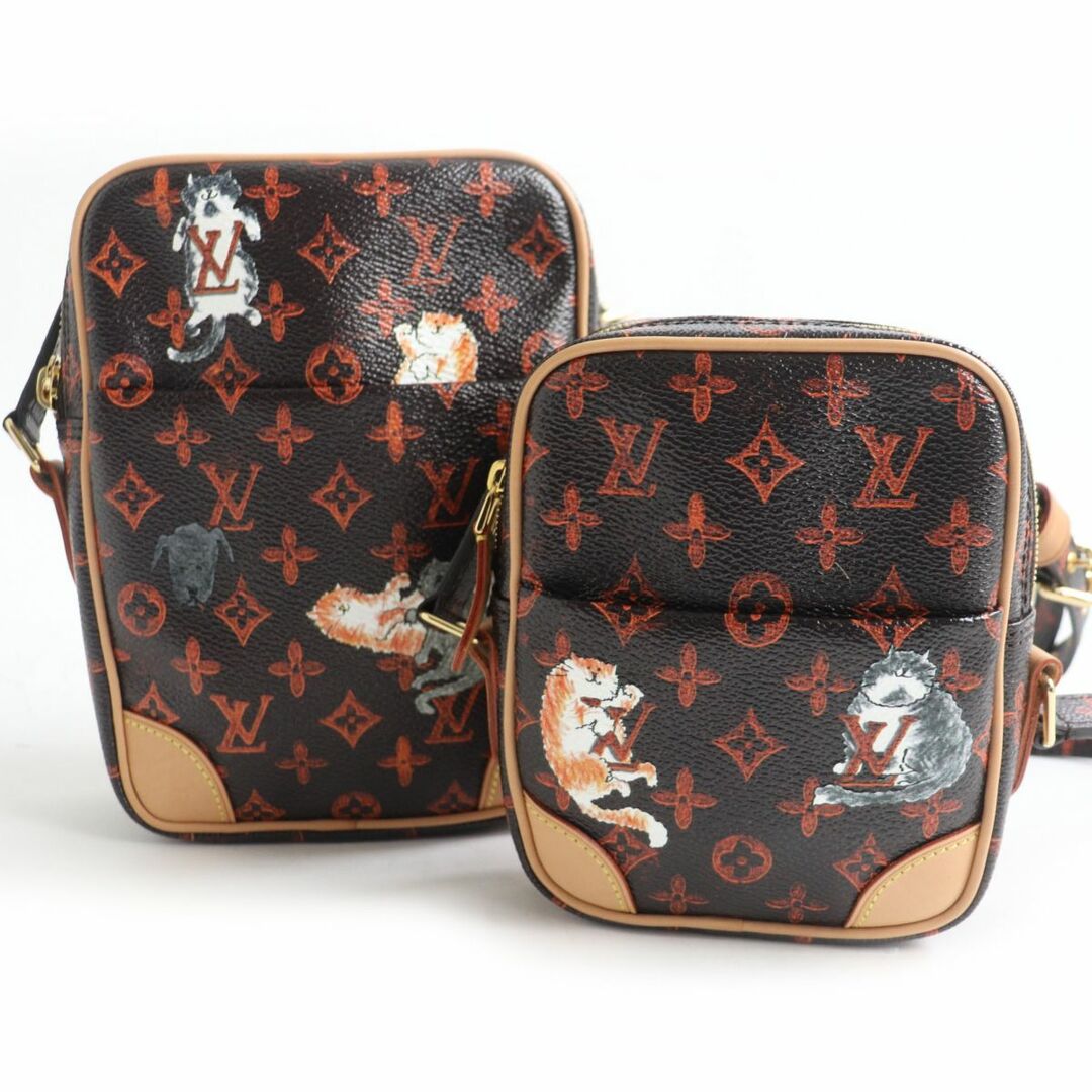 極美品★LOUIS VUITTON ルイヴィトン M44399 トランスフォームド・モノグラム キャットグラム パナム セット 保存袋付き