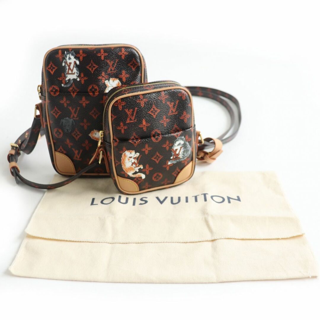 極美品★LOUIS VUITTON ルイヴィトン M44399 トランスフォームド・モノグラム キャットグラム パナム セット 保存袋付き