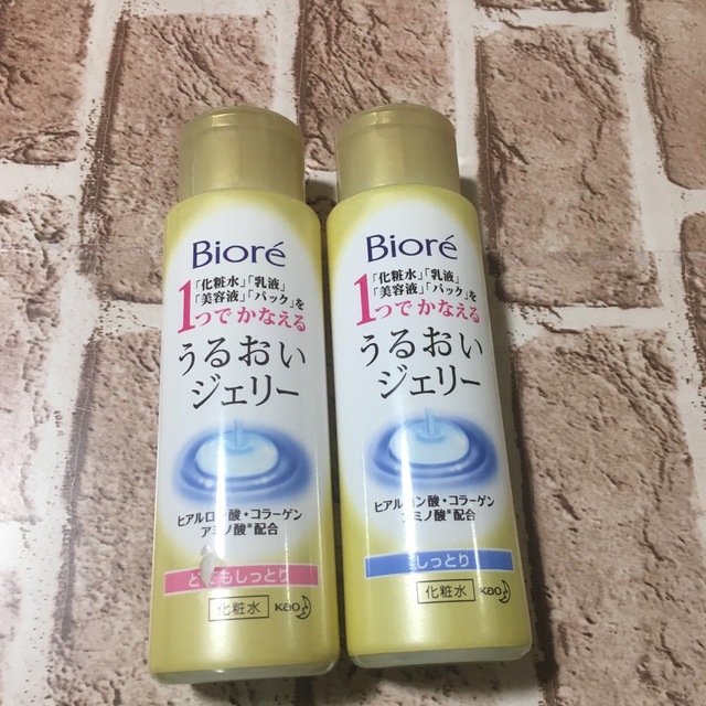 Biore(ビオレ)のBiore うるおいジェリー　しっとり&とてもしっとり2点セット コスメ/美容のスキンケア/基礎化粧品(化粧水/ローション)の商品写真