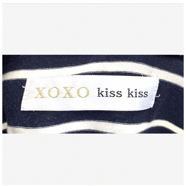 XOXO(キスキス)のXOXO kiss kiss マリンボーダー フィットワンピース タイト レディースのワンピース(ひざ丈ワンピース)の商品写真