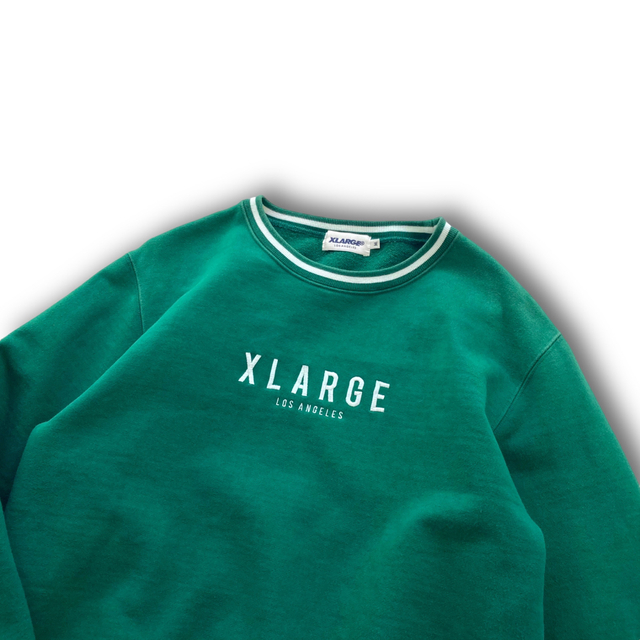 XLARGE エクストララージ スウェット 刺繍ロゴ センターロゴ リンガー