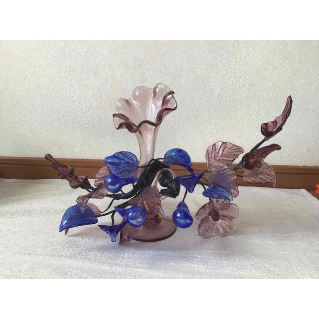 琉球ガラス 吹きガラス 花 花瓶 琉球ガラス 吹きガラス 花 花瓶
