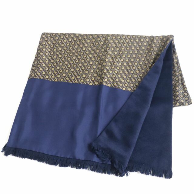美品▽HERMES エルメス スターモチーフ アンゴラ100%/シルク100
