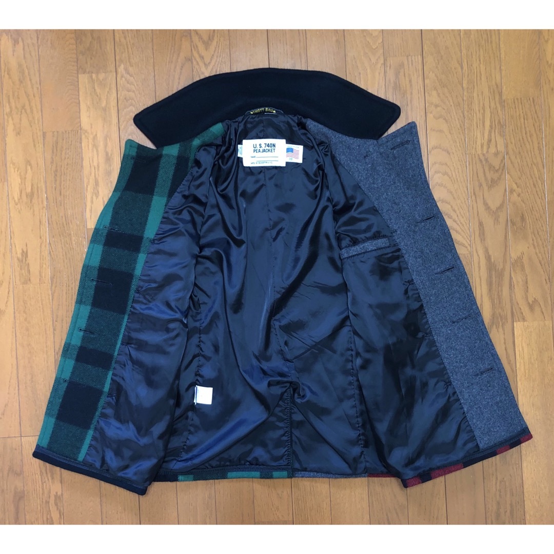 SCHOTT  PEA JACKET マルチカラー クレイジーパターン Pコート