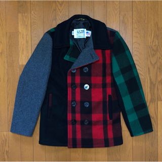 ショット(schott)の美品 Schott 732 Pコート 38 タイト スリム クレイジーパターン(ピーコート)