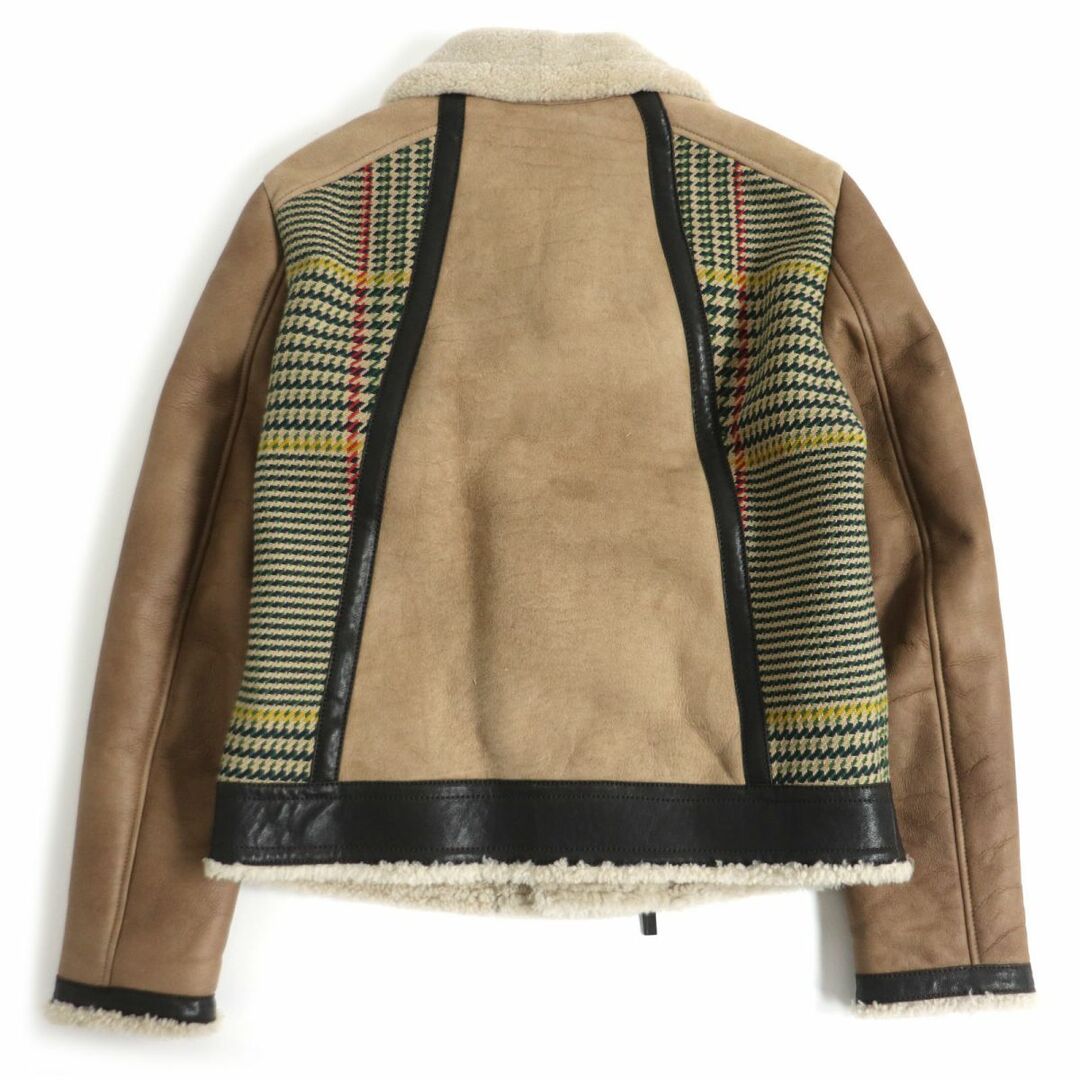 ETRO - 美品□ETRO/エトロ グレンチェック コットン切り替え WZIP 羊革