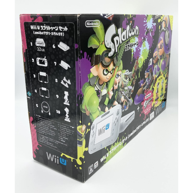 Wii U スプラトゥーン セット (amiibo アオリ・ホタル、ソフト欠品)