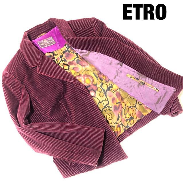 送料無料 非冷凍品同梱不可 美品 ETRO エトロ ミックスツイード ノー
