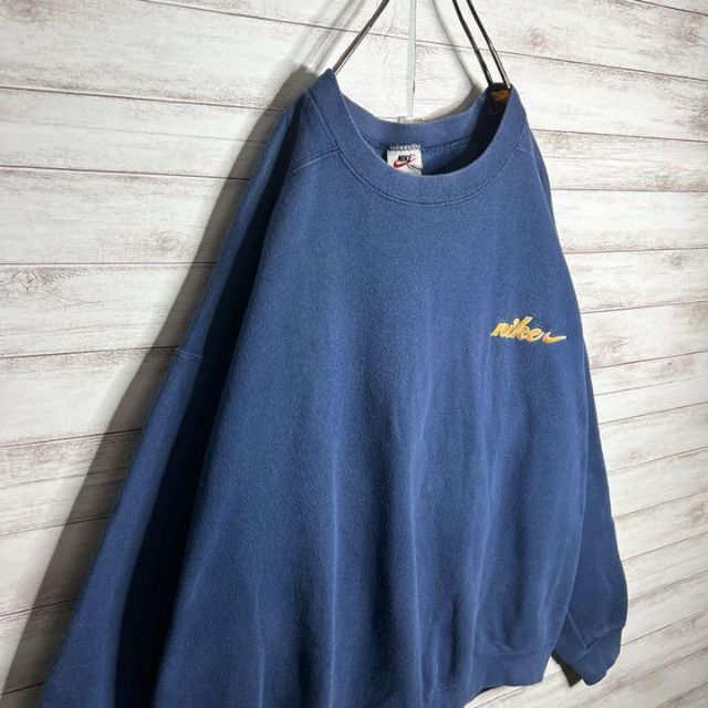 メンズ【USA製!!】ナイキ ✈︎刺繍 ゆるだぼ 白タグ 裏起毛 肉厚