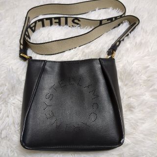 ■新品■未使用■ STELLA McCARTNEY ステラマッカートニー レザー ミニ ショルダーバッグ ポシェット 斜め掛けかばん ブラック系 AD1335ｷO