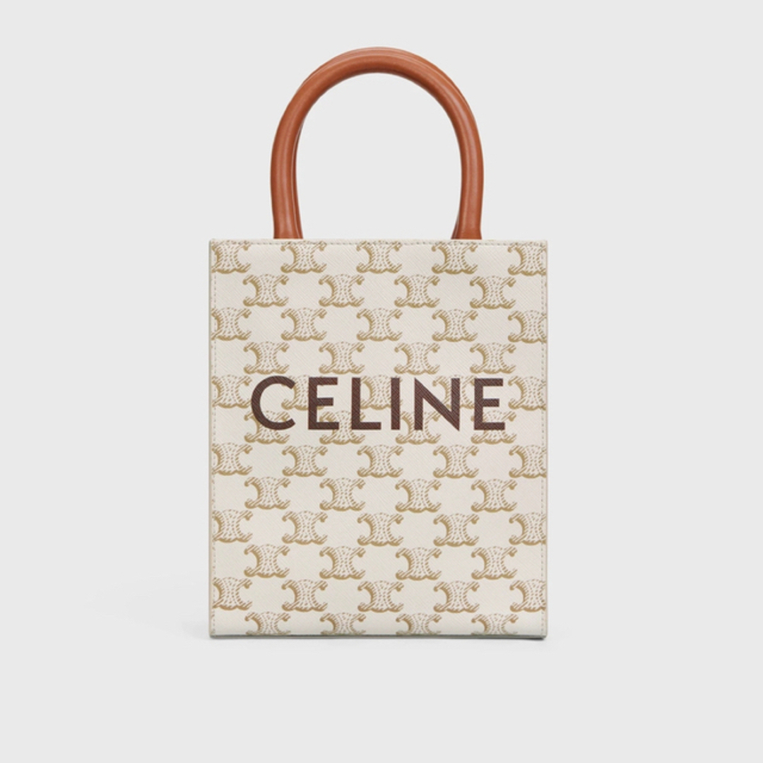 celine - 新品同様 《 CELINE 》ミニ バーティカル トリオンフ キャンバス カバ