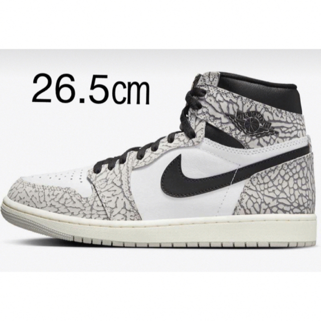 NIKE(ナイキ)のNike Air Jordan 1 High White Cement 26.5 メンズの靴/シューズ(スニーカー)の商品写真