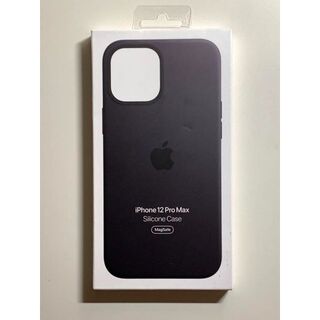 アップル(Apple)の【新品】純正 iPhone 12 Pro Max シリコンケース・ブラック(iPhoneケース)