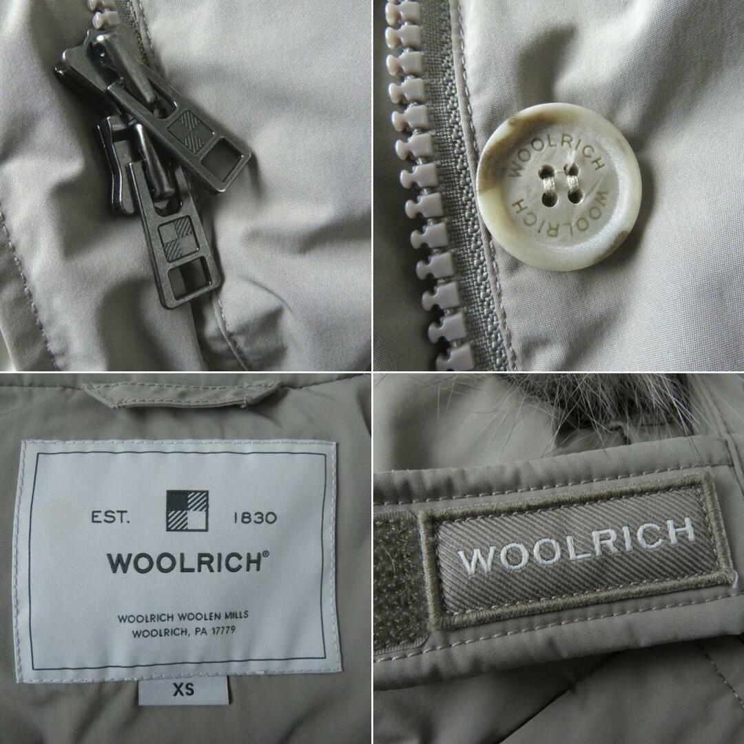 美品◎正規 WOOLRICH ウールリッチ WWCPS2834 WS LUXURY ARCTICPARKA ファー付 ダウンコート グレージュ XS  定価135300円 日本サイズS相当