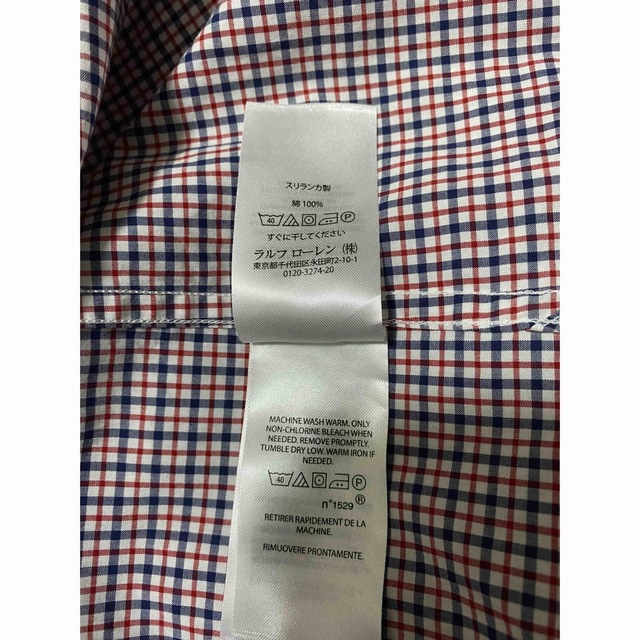 Ralph Lauren(ラルフローレン)の［az様専用　大幅値下げ　美品］ラルフローレン ギンガムチェックシャツ Sサイズ メンズのトップス(シャツ)の商品写真