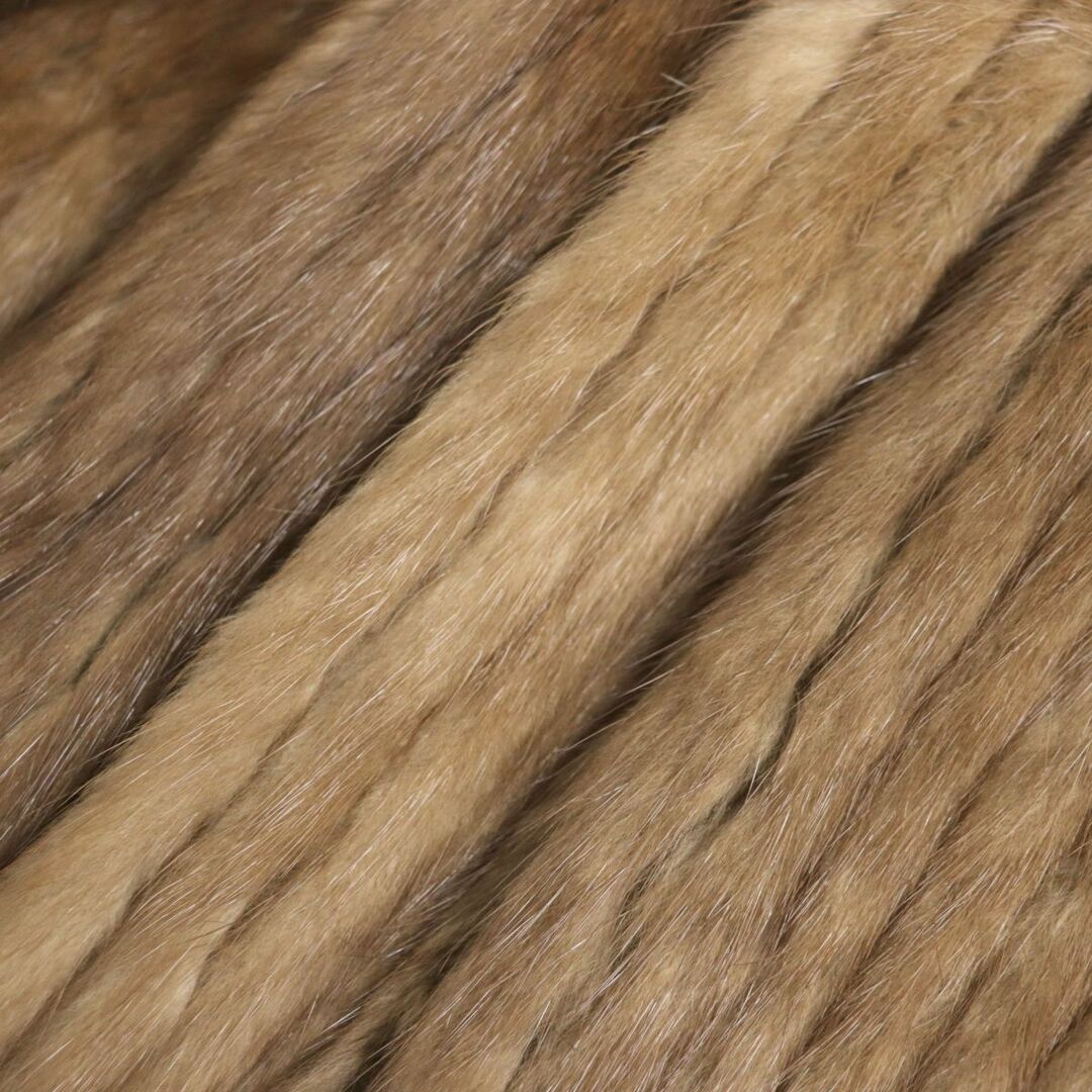 専用「美色」毛綺麗　毛皮保証書付き　SAGA　ミンクコート　柔らかめ　ゴールド系