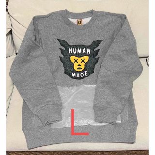 ヒューマンメイド(HUMAN MADE)の【新品】HUMAN MADE × KAWS スウェット L(スウェット)