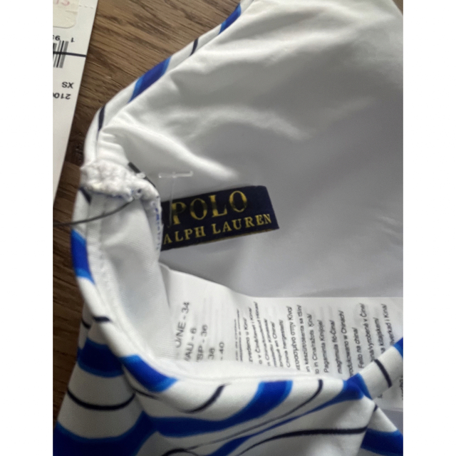 POLO RALPH LAUREN(ポロラルフローレン)のPOLO ラルフローレン　水着　ストライプ　ワンピース　米国購入　新品 レディースの水着/浴衣(水着)の商品写真