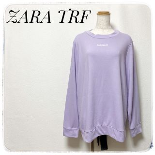 ザラ(ZARA)の美品✨ZARAザラ✨トレーナー スェット パープル M バックオープン(トレーナー/スウェット)