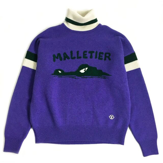 人気ブラドン LOUIS 正規品 伊製 S パープル系 ニット/セーター ロール