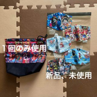 ワンピースONE PIECE☆ハンドメイドセット(ランチボックス巾着)