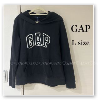 ギャップ(GAP)のGAP♡パーカー♡ギャップ♡ロゴ♡裏起毛♡黒♡ブラック(パーカー)