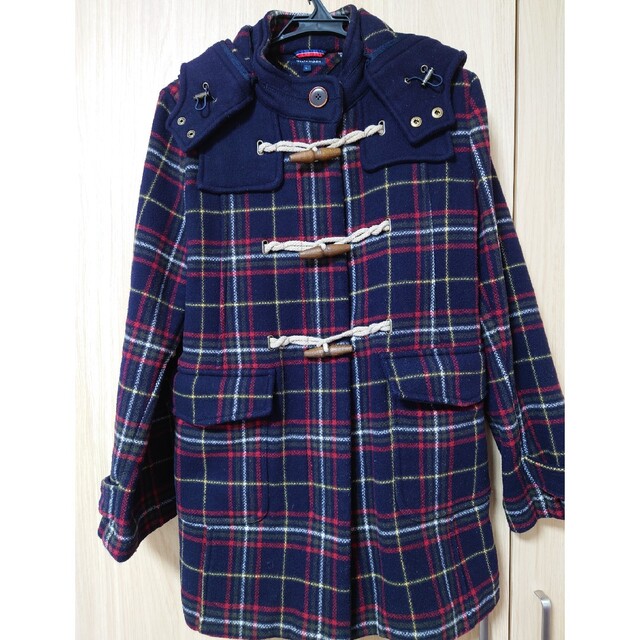 TOMMY HILFIGER - チェック柄ダッフルコート(トミー・ヒルフィガー