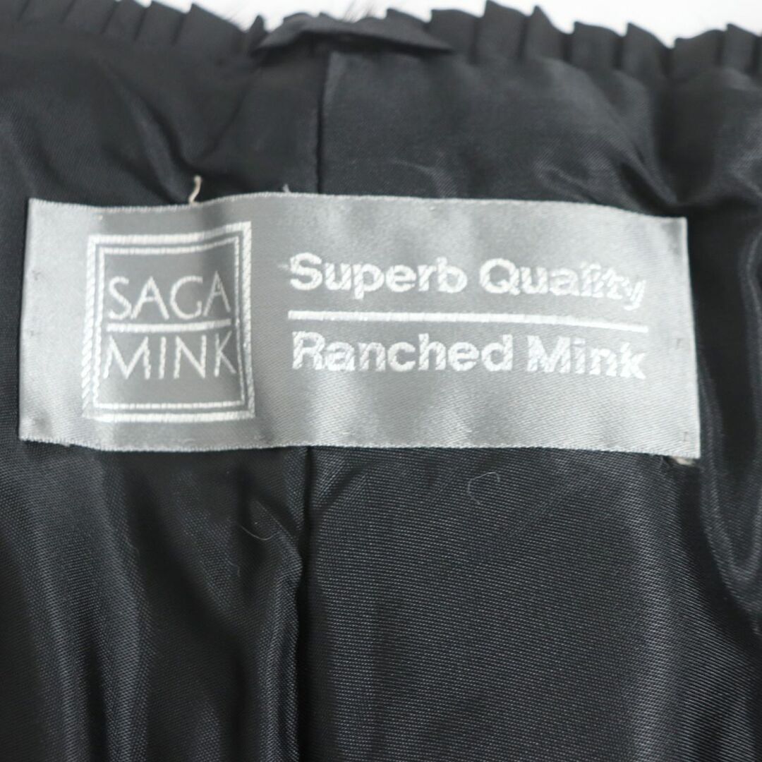 美品▽SAGA MINK サガミンク 房付き 本毛皮大判ショール/ストール