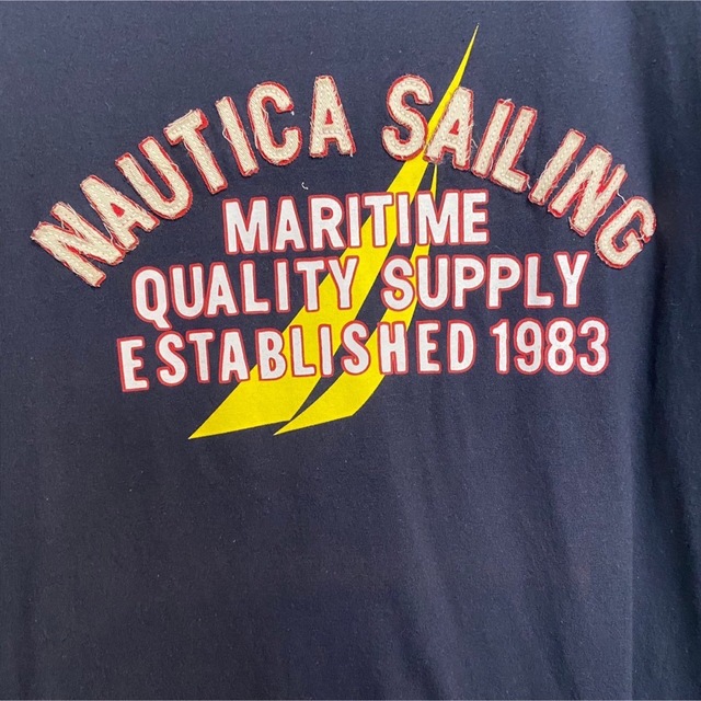 NAUTICA(ノーティカ)の1点限り【フォロー割】NAUTICA/ノーティカ ネイビー 半袖 メンズ メンズのトップス(Tシャツ/カットソー(半袖/袖なし))の商品写真