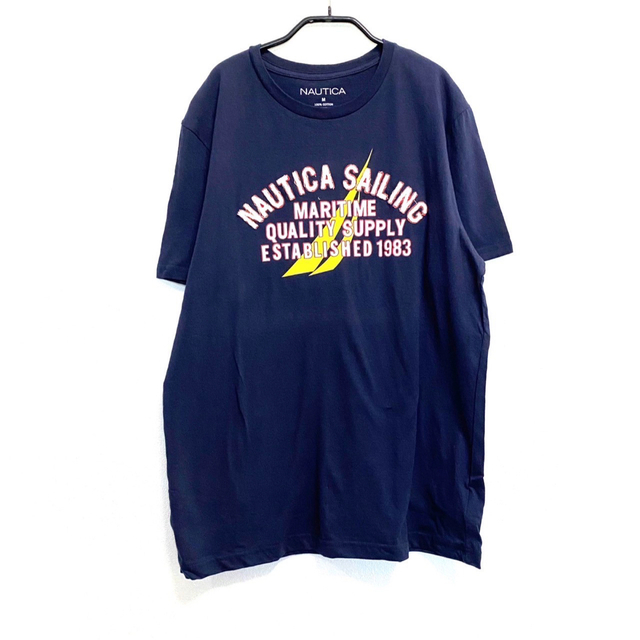 NAUTICA(ノーティカ)の1点限り【フォロー割】NAUTICA/ノーティカ ネイビー 半袖 メンズ メンズのトップス(Tシャツ/カットソー(半袖/袖なし))の商品写真